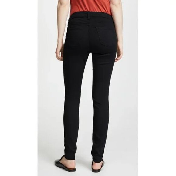J Brand Mama‎ J Maternity Skinny Jeans Super Stretch Denim Hewson Black Wash 24 - Picture 3 of 11
